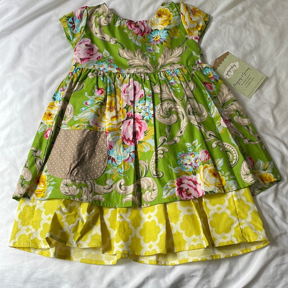 Persnickety, size 3t, Alice Apron dress, tag attached.